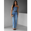 Modrý džínový overal PYRTO bez ramínek