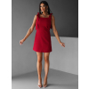 Červené pouzdrové krátké šaty DILETTA