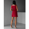 Červené pouzdrové krátké šaty DILETTA