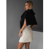 Krémová skládaná plisovaná sukně MARILENA