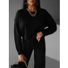 Černý svetrový komplet BIAGIO