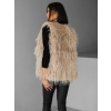 Béžová faux fur kožíšková vesta NERINGA