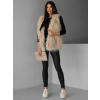 Béžová faux fur kožíšková vesta NERINGA