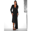 Černé elegantní šaty AUTIS s výstřihem
