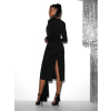 Černé elegantní šaty AUTIS s výstřihem
