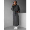 Šedý stylový teplákový komplet se sukní BINDYA