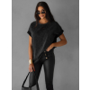 Černé oversize stylové triko BERATI