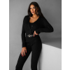 Černá elegantní trojdílná souprava DAISYS