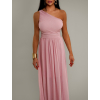 Růžové elegantní dlouhé šaty FLOAT