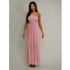 Růžové elegantní dlouhé šaty FLOAT