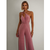 Starorůžový dlouhý overal PERCY na zavazování