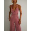 Starorůžový dlouhý overal PERCY na zavazování