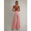 Světle růžový dlouhý variabilní overal PERCY na zavazování