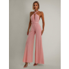 Světle růžový dlouhý variabilní overal PERCY na zavazování