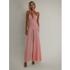 Světle růžový dlouhý variabilní overal PERCY na zavazování