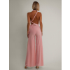 Světle růžový dlouhý variabilní overal PERCY na zavazování