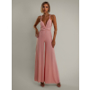 Světle růžový dlouhý variabilní overal PERCY na zavazování