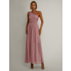 Starorůžové elegantní dlouhé šaty FLOAT