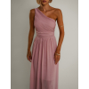 Starorůžové elegantní dlouhé šaty FLOAT