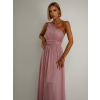 Starorůžové elegantní dlouhé šaty FLOAT