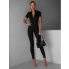 Černý stahující elastický overal IMOTAN se zipem