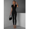 Černý stahující elastický overal IMOTAN se zipem