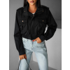 Černá krátká stylová bundička GRAZYNA