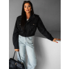 Černá krátká stylová bundička GRAZYNA