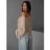 Zlatý elegantní volný svetřík AIRINI