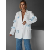 Bílé elegantní oversize sako QWENTIN