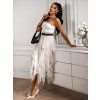 Krémová tylová elegantní sukně NOTICELL