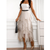 Krémová tylová elegantní sukně NOTICELL