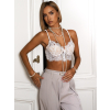 Bílá braletka top HAMMADI s krajkou