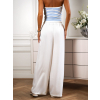 Bílé široké kalhoty ELIZON