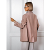Starorůžové oversize pruhované sako MYRTIL s knoflíky