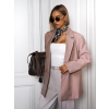 Starorůžové oversize pruhované sako MYRTIL s knoflíky