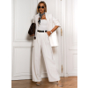 Bílý kalhotový kostým HAVER s hedvábím