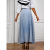 Modrá dlouhá džínová sukně SOGONUS na knoflíky