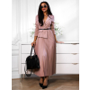 Starorůžové šaty MOSANA s plisovanou sukní