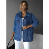 Třpytivá džínová luxusní bunda NICOLAE