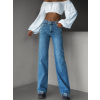 Modré stylové wide leg džíny WACOM