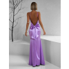 Fialové dlouhé společenské šaty LIFOSA
