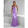 Fialové dlouhé společenské šaty LIFOSA