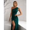 Smaragdové elegantní šaty FIAMMAR pro družičky na jedno rameno