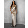 Zlaté dlouhé společenské šaty KULOSA