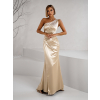 Zlaté dlouhé společenské šaty KULOSA