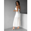 Bílé dlouhé šaty TULULA s tylovou sukní