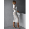 Bílé transparentní šaty TOBINO s body