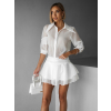 Bílé elegantní šaty BOULONY