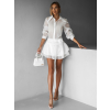 Bílé elegantní šaty BOULONY